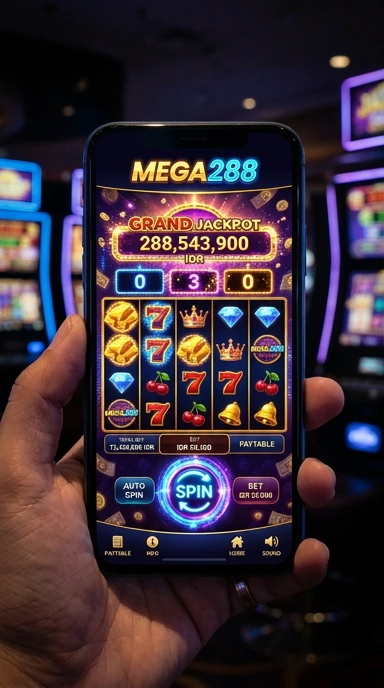Layar utama mega288 — antarmuka bersih setelah instalasi